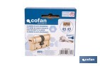 Cilindro de alta seguridad de perfil europeo con acabado en latón | Disponible en diferentes medidas - Cofan