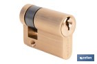 Medio Cilindro de perfil europeo 30 x 10 mm con diferentes acabados - Cofan