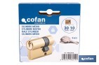 Medio Cilindro de perfil europeo 30 x 10 mm con diferentes acabados - Cofan