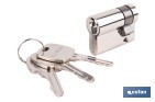 Medio Cilindro de perfil europeo 30 x 10 mm con llaves iguales (serie AAA) | Disponible en acabado latón y níquel - Cofan