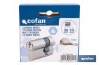 Medio Cilindro de perfil europeo 30 x 10 mm con diferentes acabados - Cofan