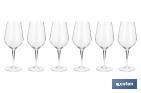 Pack of 6 wine glasses | Ágata Model | Available in different capacities | 100% lead-free - Cofan