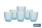 Pack de 6 verres à eau Modèle Ópalo | Contenance : 29 cl | Plusieurs couleurs - Cofan