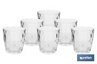 Pack de 6 vasos de agua Modelo Jade | Disponibles en diferentes capacidades | Varios colores - Cofan