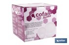 Vajilla de porcelana esmaltada de color blanco con diseño en relieve | Set de 16 piezas | Apta para lavavajillas, microondas y horno - Cofan