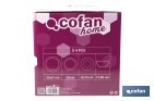 Vajilla de porcelana esmaltada en color rosa nude con diseño en relieve | Set de 16 piezas | Apta para lavavajillas, microondas y horno - Cofan