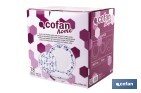 Vajilla de porcelana con flores azules | Set de 18 piezas | Adecuado para 6 personas | Apta para lavavajillas, microondas y horno - Cofan