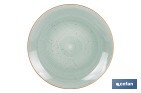 Vajilla de cerámica verde agua pintada a mano | Set de 16 piezas | Apta para lavavajillas, microondas y horno - Cofan