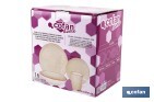 Vajilla de cerámica color beige pintada a mano | Set de 16 piezas | Apta para lavavajillas, microondas y horno - Cofan