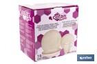 Vajilla de cerámica color beige pintada a mano | Set de 16 piezas | Apta para lavavajillas, microondas y horno - Cofan