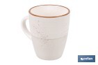 Vajilla de cerámica color beige pintada a mano | Set de 16 piezas | Apta para lavavajillas, microondas y horno - Cofan