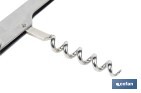 Sacacorchos con abridor | Material: Acero inoxidable | Adecuado para uso profesional | Diseño compacto y duradero | Longitud: 14 cm - Cofan