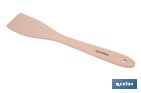 Paleta de madera de haya sin ranuras | Longitud: 30 cm | Ideal para remover y mezclar - Cofan