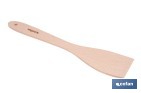 Paleta de madera de haya sin ranuras | Longitud: 30 cm | Ideal para remover y mezclar - Cofan