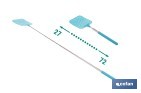 MATAMOSCAS AZULES CON MANGO TELESCÓPICO Y ALCANCE DE HASTA 72 CM | DISPONIBLE EN 3 O 12 UNIDADES