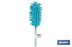 Plumero de microfibra con mango telescópico extensible de 27 a 76 cm. Ideal para altura y rincones - Cofan