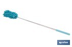 Plumero de microfibra con mango telescópico extensible de 27 a 76 cm. Ideal para altura y rincones - Cofan