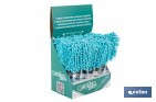 Plumero de microfibra con mango telescópico extensible de 27 a 76 cm. Ideal para altura y rincones - Cofan