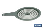 Embudo  plegable con mango  | Color: verde | Ahorro de espacio y fácil almacenamiento - Cofan
