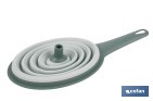 Embudo  plegable con mango  | Color: verde | Ahorro de espacio y fácil almacenamiento - Cofan