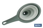 Embudo  plegable con mango  | Color: verde | Ahorro de espacio y fácil almacenamiento - Cofan