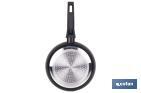 Non-stick aluminium frying pan, Brasatto Model | Diameter from 160 mm to 320 mm | With flameproof ring - Cofan