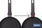 Non-stick aluminium frying pan, Brasatto Model | Diameter from 160 mm to 320 mm | With flameproof ring - Cofan