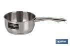 STAINLESS STEEL SAUCEPAN | RUST RESISTANT AND HIGHLY DURABLE GLOSSY FINISH SAUCEPAN | INDUCTION SAUCEPAN Ø20CM