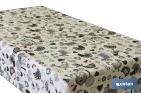 Rolo de toalha de mesa plástica com estampado de animais da quinta - Cofan