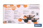 Full induction cookware set | 3 Pieces | Die-cast aluminium - Cofan