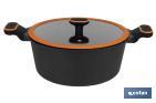 Marmite Full Induction | Fabriquée en Aluminium Fondu | Dimensions Ø 28 cm - Cofan