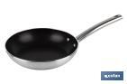 PROFESSIONAL FRYING PAN | AVAILABLE IN TWO SIZE TO CHOOSE FROM | ALUMINIUM AND STEEL HANDLE