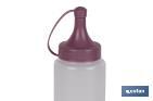 Squeeze bottle | Albahaca Model | Sauce & oil bottle | Plastic squeeze bottle | Dusty pink - Cofan