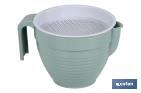 Fat separator with strainer of 500ml, Albahaca Model | Kitchen Fat Separators | Several colour | Size: 16.5 x 12 x 10cm - Cofan