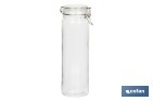 Set da 4 barattoli di vetro | Per la conservazione di alimenti | Capacità: 750 - 1150 - 1500 - 2100 ml - Cofan