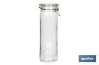 Set of 4 storage glass jars | 750-1,150-1,500-2,100ml Capacity - Cofan