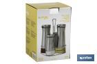 Set oliera da 4 pezzi | Capacità: 2 pezzi da 230 ml e 2 pezzi da 120 ml | Acciaio inossidabile - Cofan