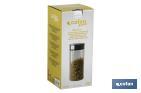 Barattolo di vetro borosilicato | Capacità: da 550 ml a 1900 ml | Adatto al contatto con gli alimenti - Cofan