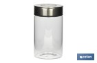 Barattolo di vetro borosilicato | Capacità: da 550 ml a 1900 ml | Adatto al contatto con gli alimenti - Cofan