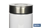 Barattolo di vetro borosilicato | Capacità: da 550 ml a 1900 ml | Adatto al contatto con gli alimenti - Cofan