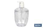 CLEAR SOAP DISPENSER | LIQUID SOAP DISPENSER | 0.43L CAPACITY | POLYPROPYLENE