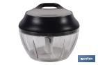 Manual food chopper | Fresh-keeping lid and mixer included | 500ml capacity | ABS, polypropylene and stainless Steel - Cofan