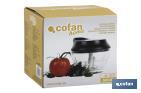 Manual food chopper | Fresh-keeping lid and mixer included | 500ml capacity | ABS, polypropylene and stainless Steel - Cofan