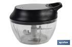 Manual food chopper | Fresh-keeping lid and mixer included | 500ml capacity | ABS, polypropylene and stainless Steel - Cofan