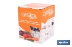 Manual food chopper | Fresh-keeping lid and mixer included | 900ml capacity | ABS, polypropylene and stainless Steel - Cofan