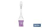 ESCOVA DE PASTELARIA | DE SILICONE COM CABO DE NYLON TRANSPARENTE | COMPRIMENTO 22,5CM | MODELO VERGINI