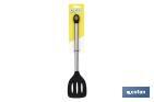 Slotted spatula | Neige Model | Silicone with stainless steel handle | Size: 35cm | Resistance up to 220°C - Cofan