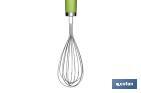 Manual whisk, Sena Model | Stainless steel with green ABS handle | Size: 28.5cm - Cofan