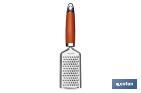 Rallador manual Doble cara Modelo Sena | Fabricado en Acero Inox. con Mango ABS | Color Rojo | Medida: 24 cm - Cofan