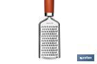 Double-sided grater, Sena Model | Stainless steel with red ABS handle | Size: 24cm - Cofan